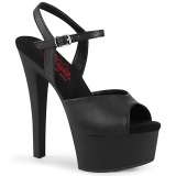 Műbőr 15 cm GLEAM-609 Platform cipők a magassarkú