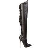 Műbőr 16 cm DAGGER-3060 hosszú csizma magassarkú