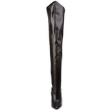 Műbőr 16 cm DAGGER-3060 hosszú csizma magassarkú