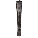 Műbőr 16 cm DAGGER-3060 hosszú csizma magassarkű