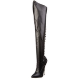 Műbőr 16 cm DAGGER-3060 hosszú csizma magassarkú
