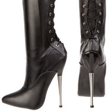 Műbőr 16 cm DAGGER-3060 hosszú csizma magassarkú