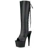 Műbőr 18 cm ADORE-2018 női csizma magassarkú