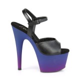 Műbőr 18 cm ADORE-709BP platform pleaser szandál