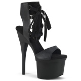 Műbőr 18 cm ESTEEM-700-14 magassarkú boka fűzők