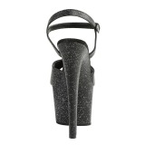Műbőr 18 cm Pleaser SKY-309MMG csillámos magassarkú cipők