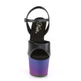 Műbőr 18 cm SKY-309BP platform pleaser szandál