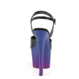 Műbőr 18 cm SKY-309BP platform pleaser szandál