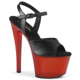 Műbőr 18 cm SKY-309T platform pleaser szandál