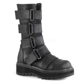 Műbőr 3 cm LILITH-211 Platform DemoniaCult Csizma