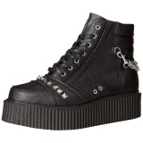 Műbőr 5 cm V-CREEPER-565 Platform Creepers Bokacsizma Férfi