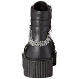 Műbőr 5 cm V-CREEPER-565 Platform Creepers Bokacsizma Férfi