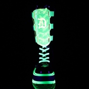 Neon 5 cm SLACKER-156 cyberpunk csizma platformos