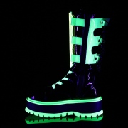 Neon 5 cm SLACKER-156 cyberpunk csizma platformos