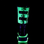 Neon 5 cm SLACKER-156 cyberpunk csizma platformos
