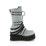 Neon 8,5 cm TRASHVILLE-138 demoniacult csizma - unisex platform csizma