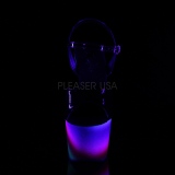 Neon csillámos 18 cm Pleaser ADORE-709WR rúdtánc magassarkú cipő