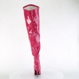 Pink 13 cm SEDUCE-3000WC széles borjú kitágít combcsizma
