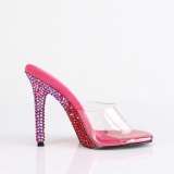 Pink papucs 11,5 cm GALA-01DMM strass tűsarkú papucs