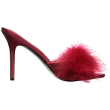 Piros 10 cm CLASSIQUE-01F női papucs Prém