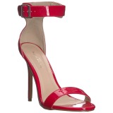 Piros 13 cm AMUSE-10 transzvesztita magassarkű cipő