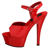 Piros 15 cm Pleaser KISS-209 Magassarkú Platform