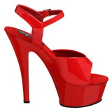 Piros 15 cm Pleaser KISS-209 Magassarkú Platform