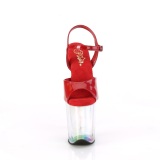 Piros 20 cm FLAMINGO-809HT Hologram platform magassarkú női