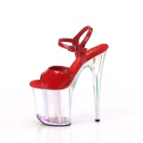 Piros 20 cm FLAMINGO-809HT Hologram platform magassarkú női