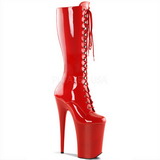 Piros 23 cm Pleaser INFINITY-2020 Platform Női Csizma