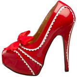 Piros Lakk 14,5 cm Burlesque TEEZE-14 női cipők magassarkű