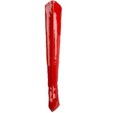 Piros Lakk 9,5 cm LUST-3000 Magassarkú Combcsizma