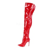 Piros Lakkbőr 13 cm COURTLY-3012 Pleaser Combcsizma