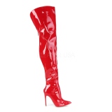 Piros Lakkbőr 13 cm COURTLY-3012 Pleaser Combcsizma