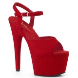 Piros Műbőr 18 cm ADORE-709FS női magassarkú szandál