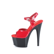 Piros platform 18 cm ADORE-709 pleaser magassarkú