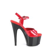 Piros platform 18 cm ADORE-709 pleaser magassarkú