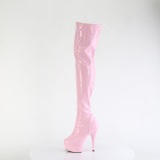 Rozsaszin 15 cm DELIGHT-3000HWR Hologram rúdtánc platform overknee csizma