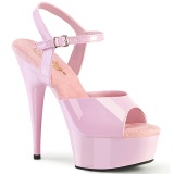 Rozsaszin 15 cm DELIGHT-609 platform pleaser magassarkú