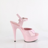 Rozsaszin 15 cm DELIGHT-609 platform pleaser magassarkú