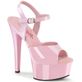 Rozsaszin 15 cm GLEAM-609 Platform cipők a magassarkú