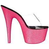 Rozsaszin 18 cm ADORE-701UVG neon platform női papucs