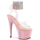 Rozsaszin 18 cm ADORE-791-2RS pleaser magassarkú boka mandzsetta strass