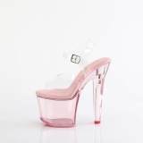 Rozsaszin 18 cm LOVESICK-708T Akril platform magassarkú női