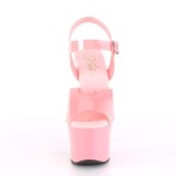 Rozsaszin 18 cm SKY-308N JELLY-LIKE stretch platform szandal magassarkú