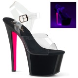 Rozsaszin 18 cm SKY-308TT Neon platform magassarkú női