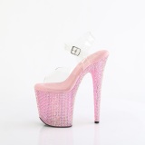 Rozsaszin 20 cm 808RRS rúdtánc magassarkú cipő strass platform