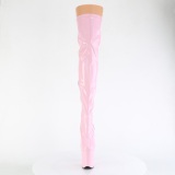 Rozsaszin 20 cm FLAMINGO-3000HWR Hologram rúdtánc platform overknee csizma