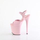 Rozsaszin 20 cm FLAMINGO-809 pleaser magassarkú