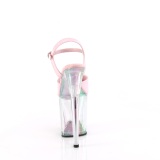 Rozsaszin 20 cm FLAMINGO-809HT Hologram platform magassarkú női
